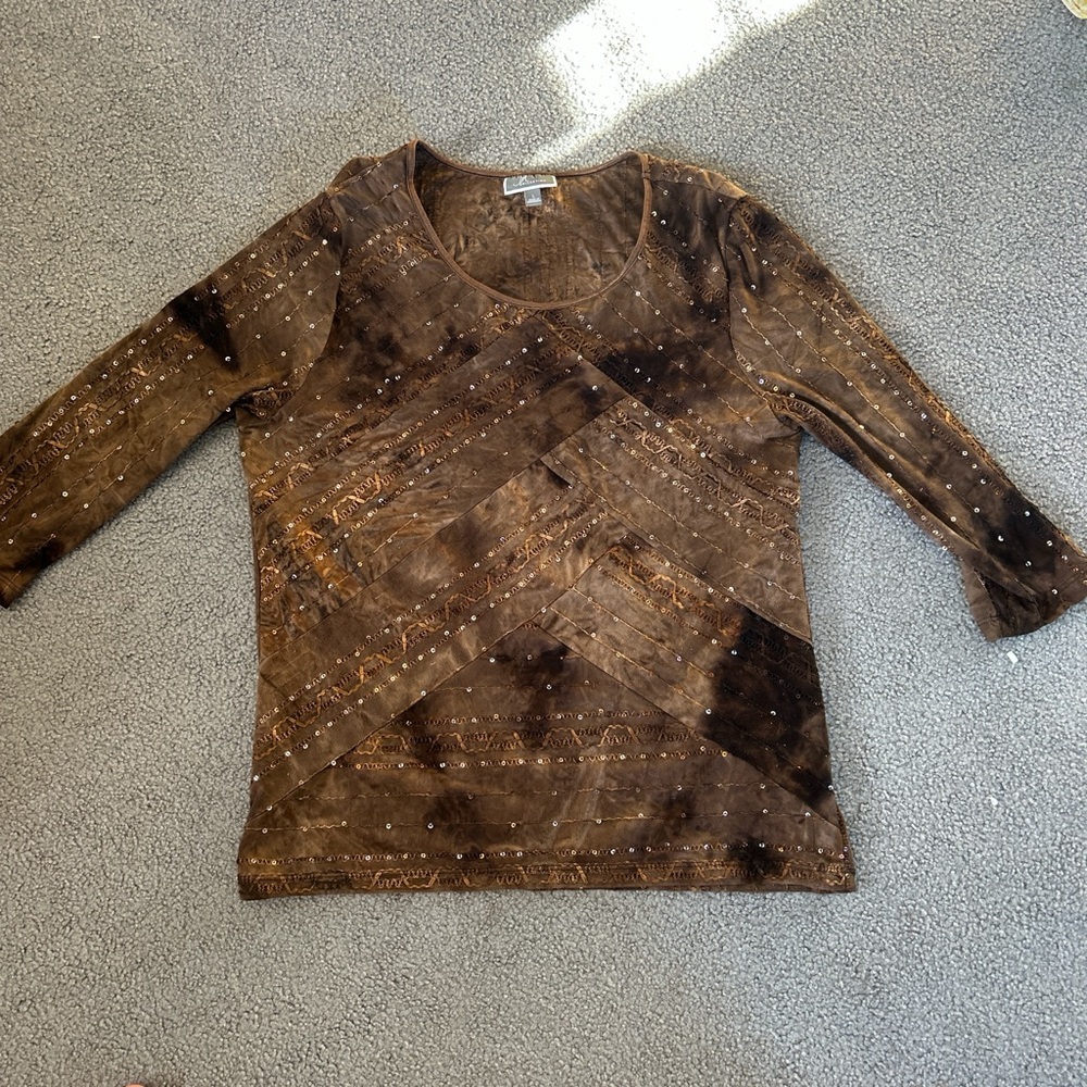 Y2K Vintage Beaded Top
